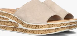 beige gabor slippers 650.1