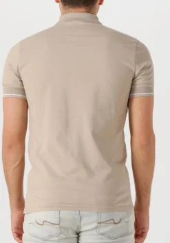 beige genti polo polo 3 button ss j2001-1212