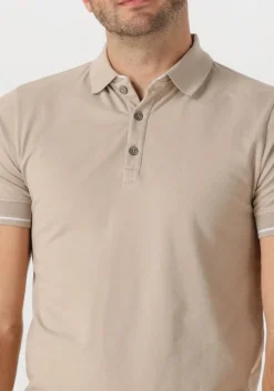 beige genti polo polo 3 button ss j2001-1212