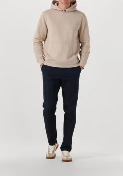 beige genti trui basic logo hoodie