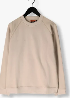 beige genti trui basic logo sweater