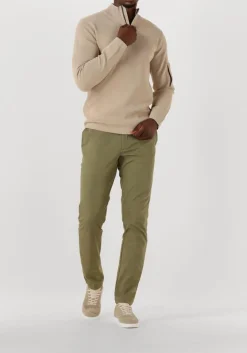 beige genti trui turtle zip