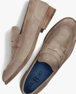 beige giorgio loafers 89711