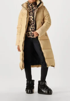 beige goldbergh gewatteerde jas sion jacket