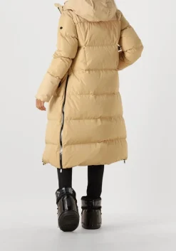 beige goldbergh gewatteerde jas sion jacket