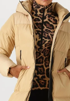 beige goldbergh gewatteerde jas sion jacket
