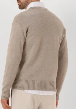 beige gran sasso trui crew l slv relaxed fit