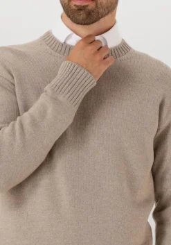 beige gran sasso trui crew l slv relaxed fit