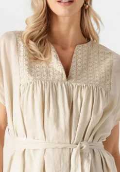 beige greek archaic kori maxi jurk 430825