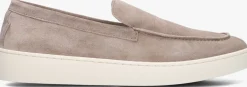 beige greve lage sneakers wave