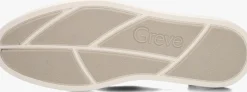 beige greve lage sneakers wave