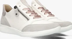 beige hartjes lage sneakers breeze