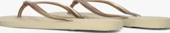 beige havaianas teenslippers slim dames