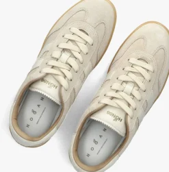 beige hogan lage sneakers hogan cool allacciato h