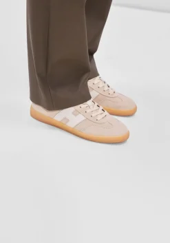 beige hogan lage sneakers hogan cool allacciato h