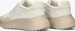 beige hogan lage sneakers h669 allacciato h