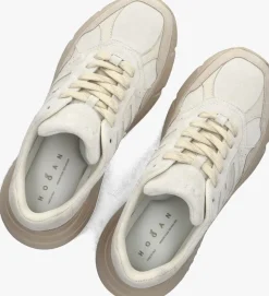 beige hogan lage sneakers h669 allacciato h