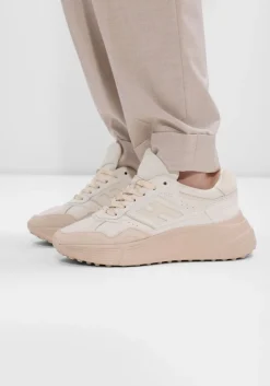 beige hogan lage sneakers h669 allacciato h