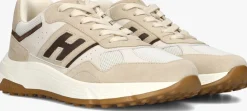 beige hogan lage sneakers hyperlight allacciato h
