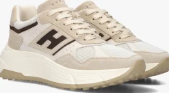 beige hogan lage sneakers h669 allacciato h