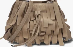 beige hogan schoudertas h01r hocket mini frange