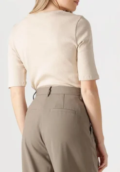 beige knit-ted top eden