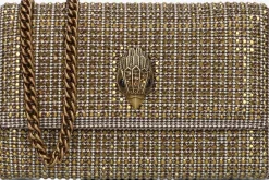 beige kurt geiger london schoudertas kensington chain wallet