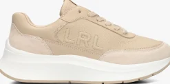 beige lauren ralph lauren lage sneakers franky