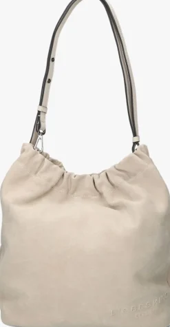 beige liebeskind schoudertas ruffle hobo m