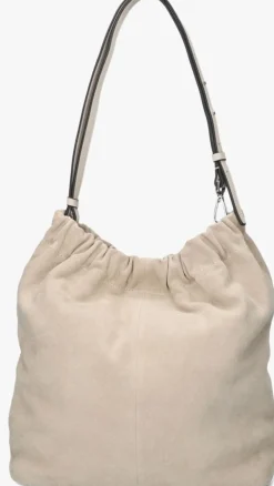 beige liebeskind schoudertas ruffle hobo m