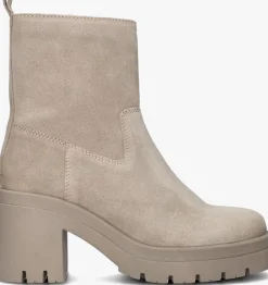 beige lina locchi enkellaarsjes l1201