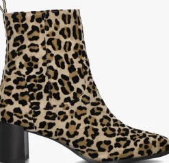 beige lina locchi enkellaarsjes 8543