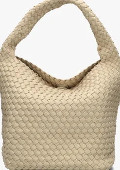 beige marrea schoudertas bucket