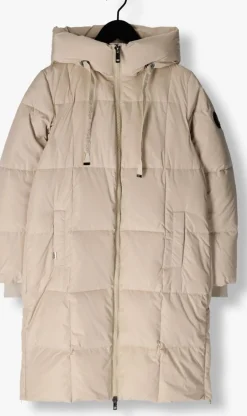 beige mos mosh gewatteerde jas nova square down coat