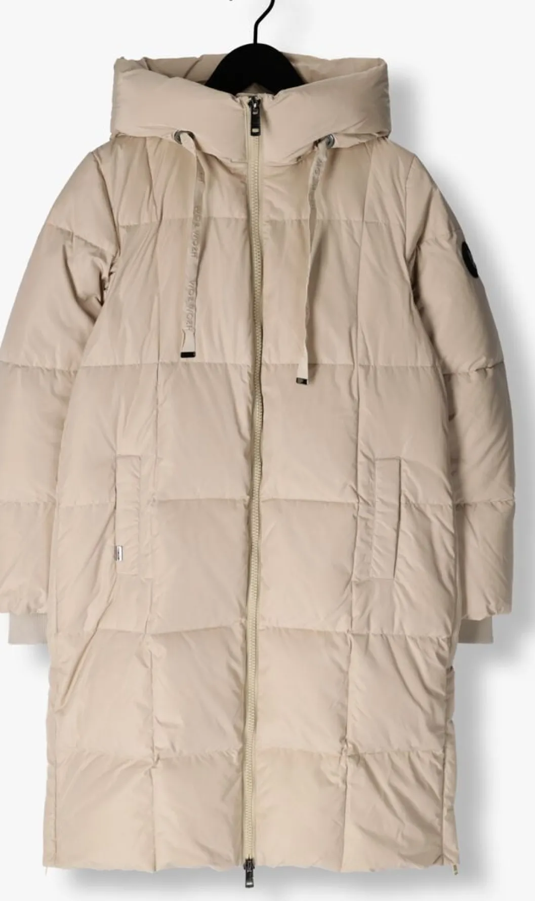 beige mos mosh gewatteerde jas nova square down coat