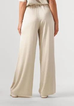beige mos mosh wijde broek mmrita satin pant