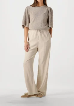 beige mos mosh wijde broek mmhelin jolene pant
