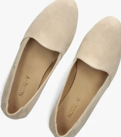 beige notre-v loafers 11869