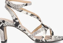 beige notre-v sandalen met hak 42527