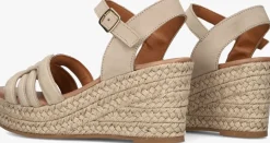 beige notre-v sandalen met hak as-14372