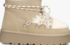 beige notre-v vachtlaarzen femm