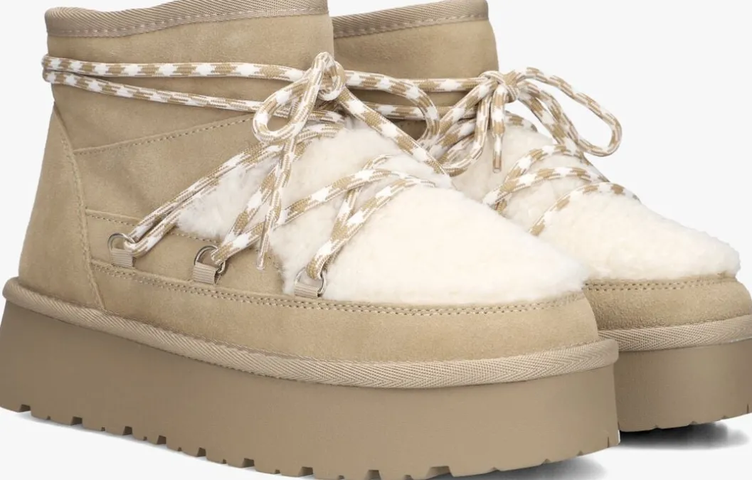 beige notre-v vachtlaarzen femm