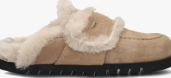 beige nubikk instappers teddy fur