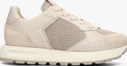 beige nubikk lage sneakers rose nomad