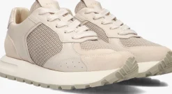 beige nubikk lage sneakers rose nomad