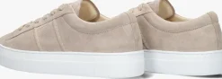 beige nubikk lage sneakers jagger morris
