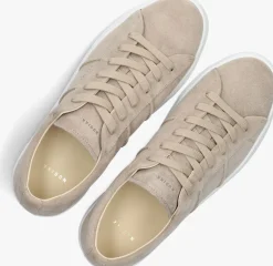 beige nubikk lage sneakers jagger morris