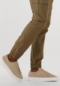 beige nubikk lage sneakers jagger morris