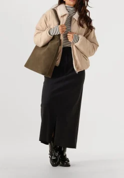 beige penn & ink gewatteerde jas jacket