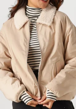 beige penn & ink gewatteerde jas jacket